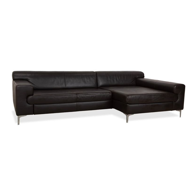 Ewald Schillig Leder Ecksofa Braun Sofa Couch manuelle Funktion
