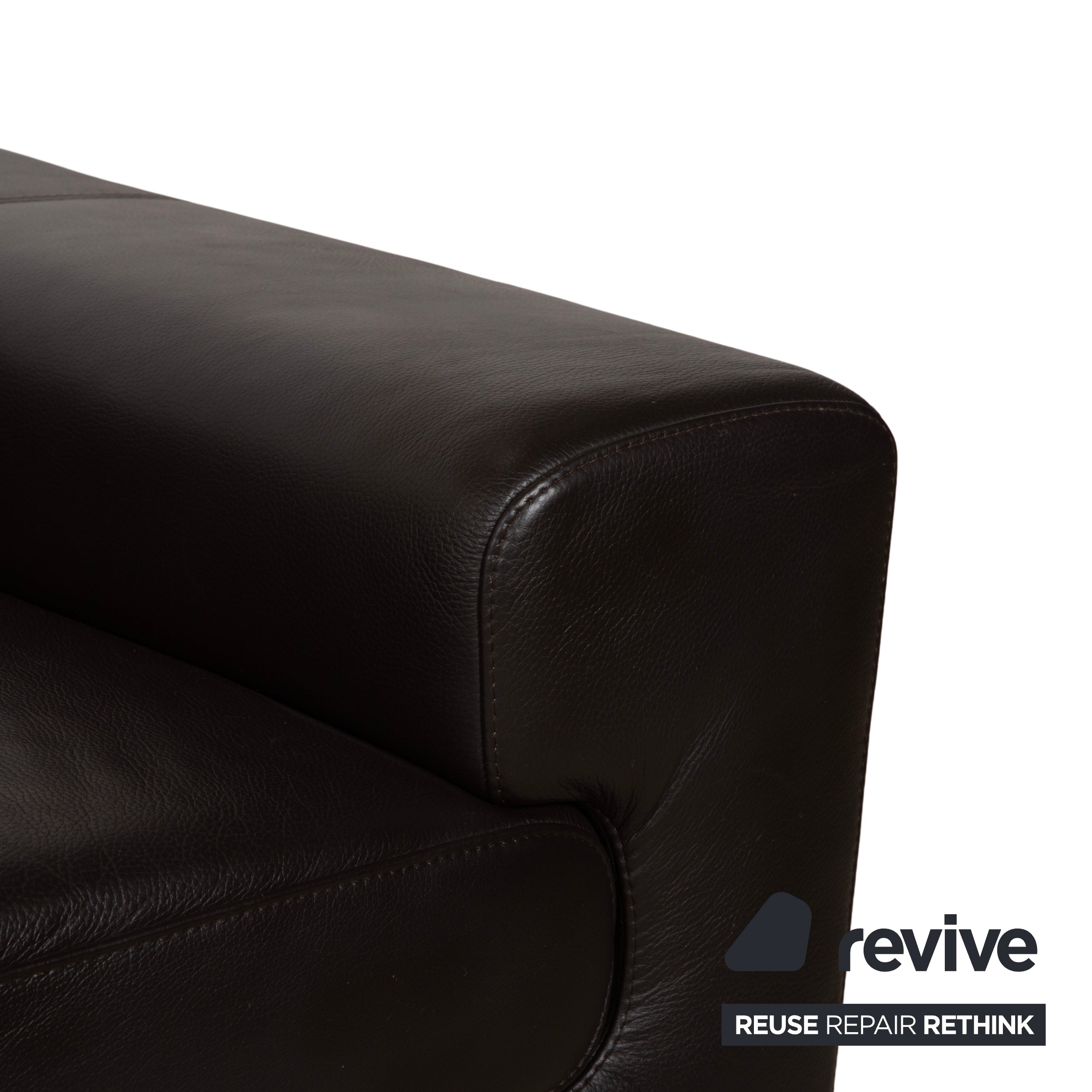 Ewald Schillig Leder Ecksofa Braun Sofa Couch manuelle Funktion