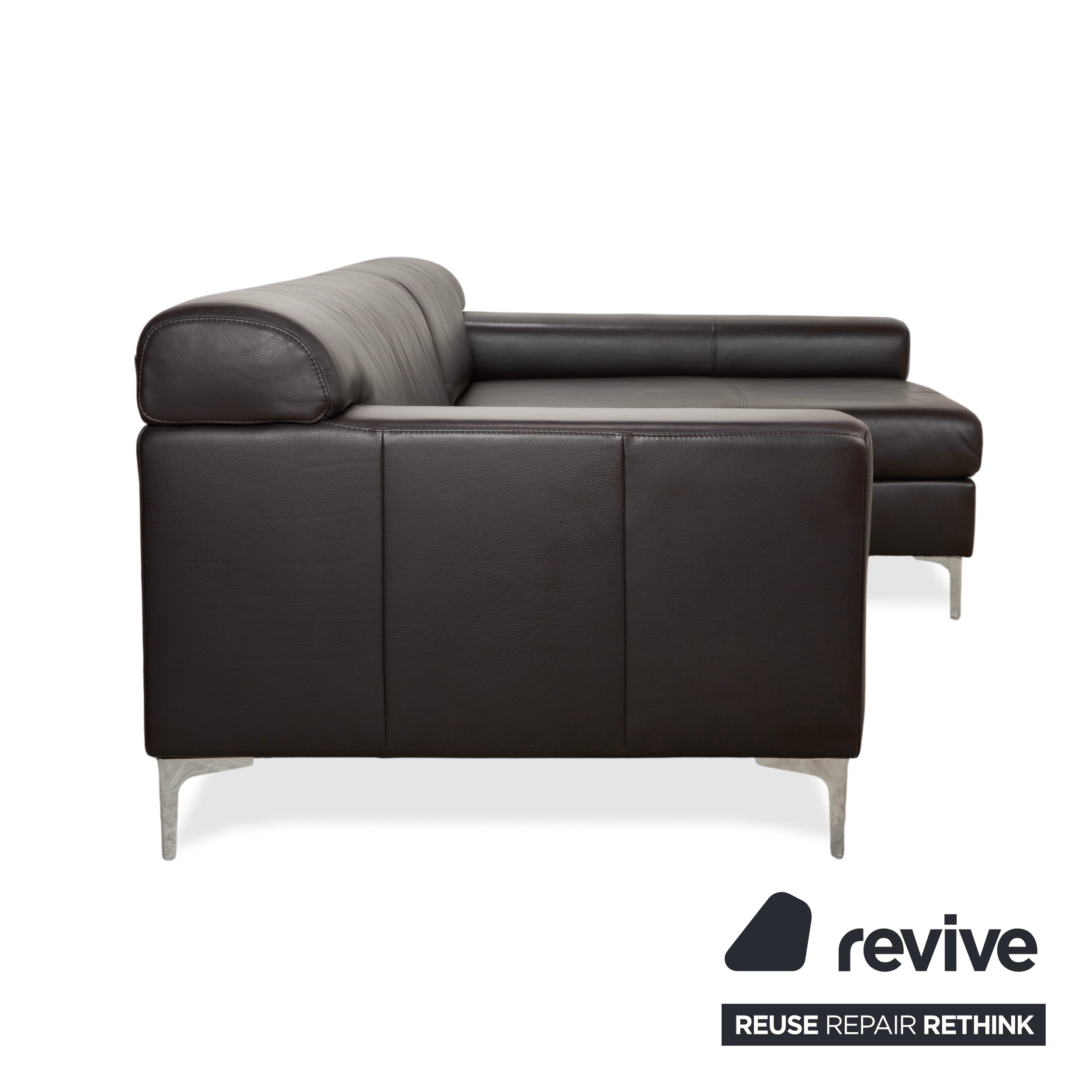 Ewald Schillig Leder Ecksofa Braun Sofa Couch manuelle Funktion