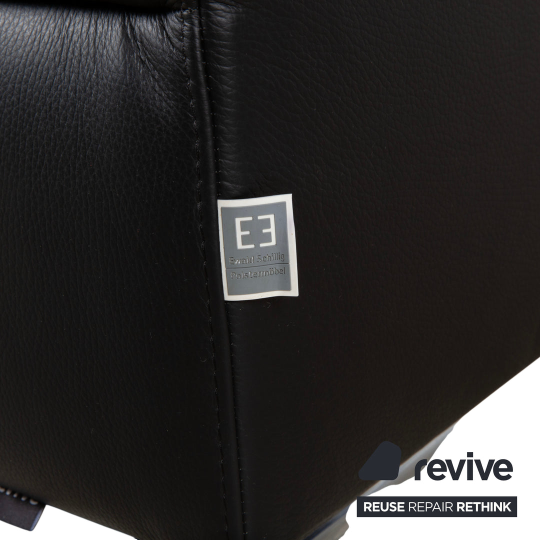 Ewald Schillig Leder Ecksofa Schwarz Sofa Couch
