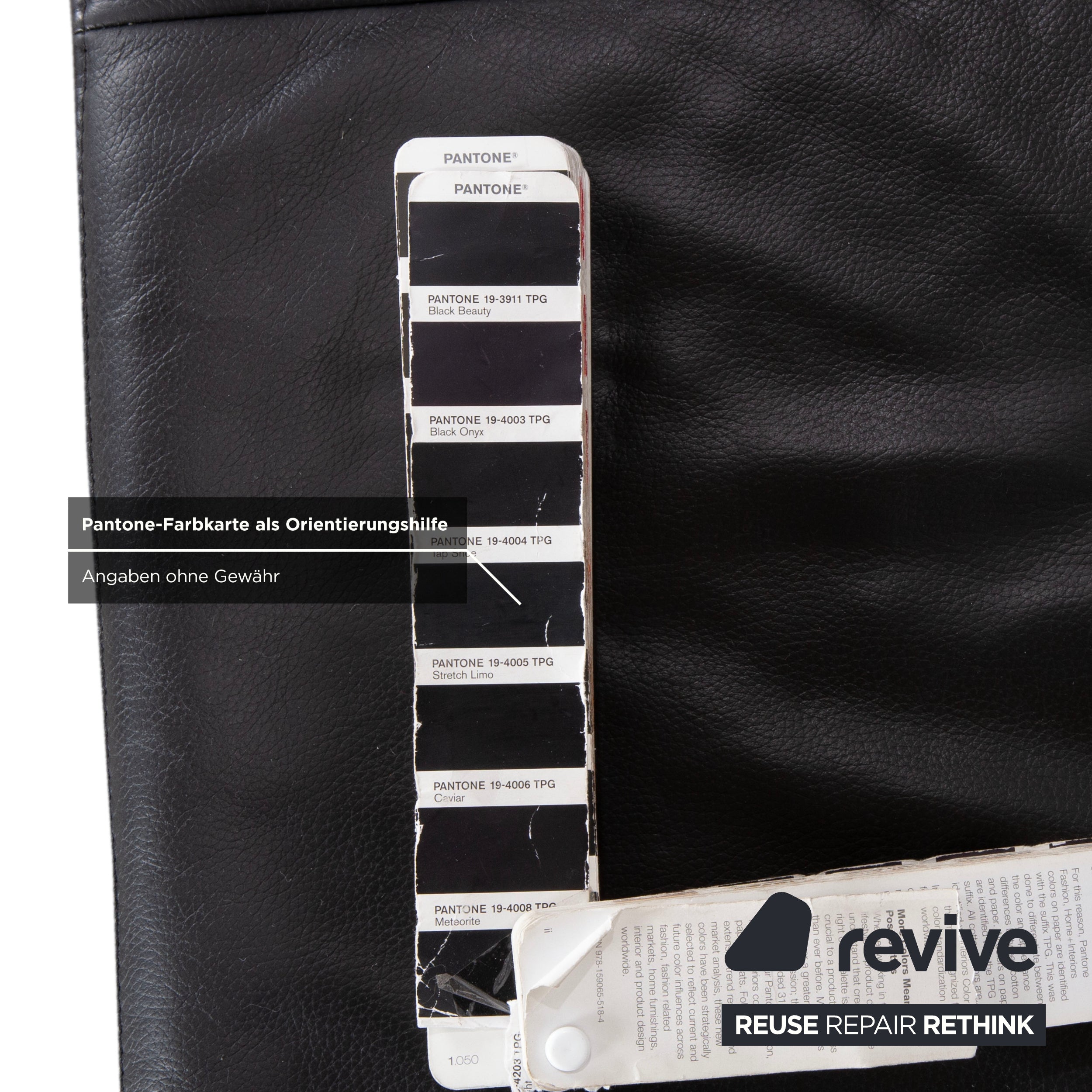 Ewald Schillig Leder Ecksofa Schwarz Sofa Couch manuelle Funktion