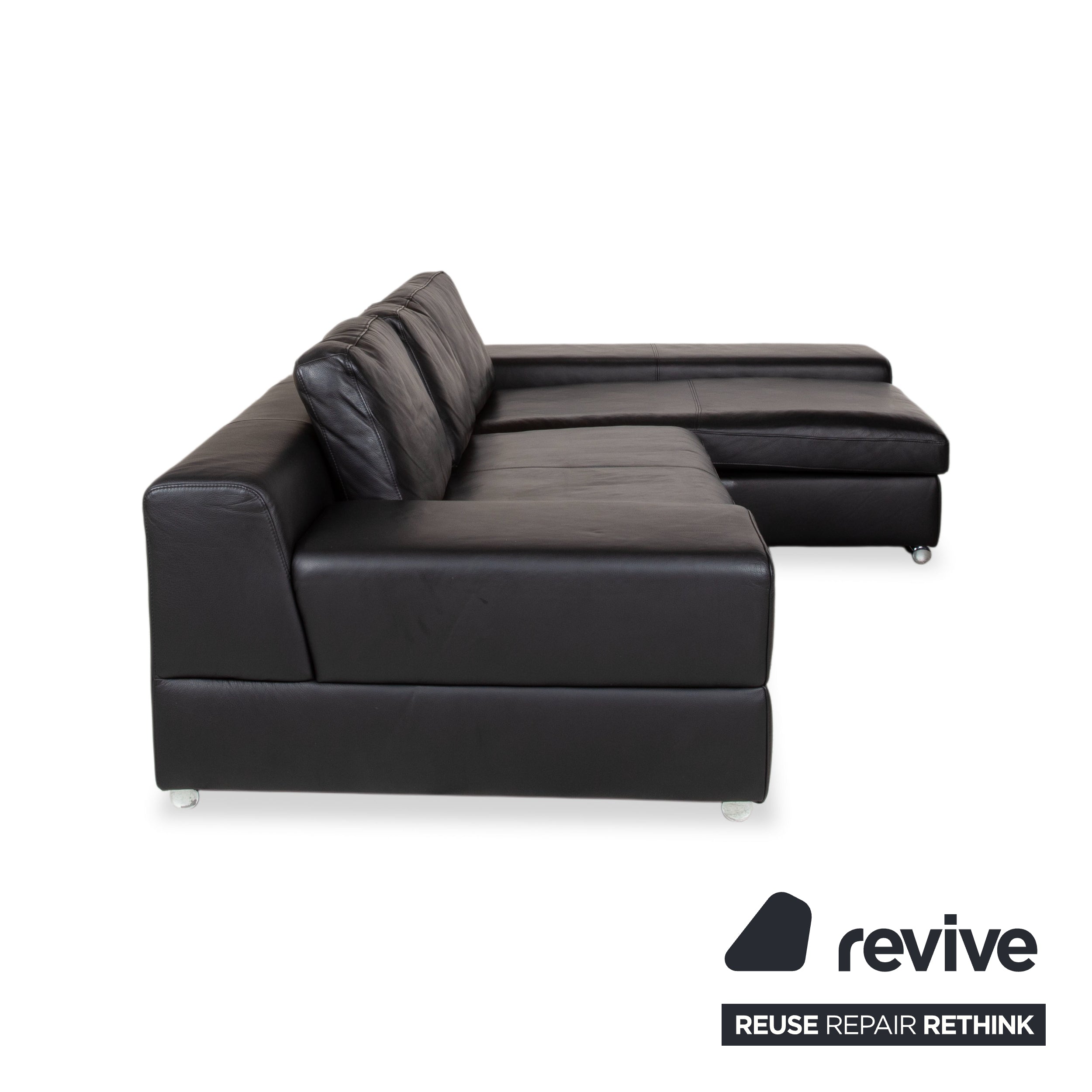 Ewald Schillig Leder Ecksofa Schwarz Sofa Couch
