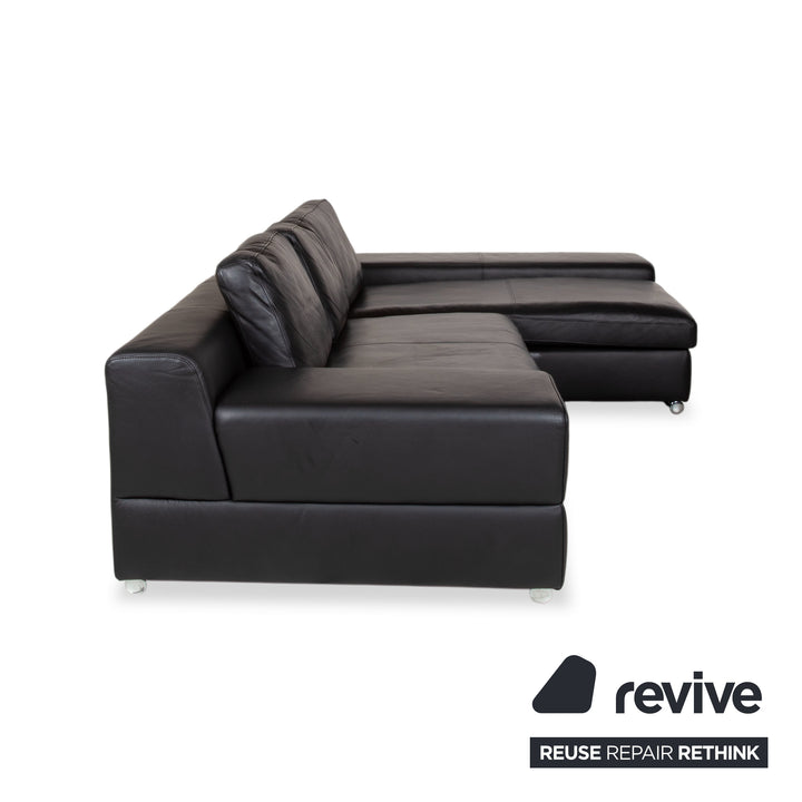 Ewald Schillig Leder Ecksofa Schwarz Sofa Couch