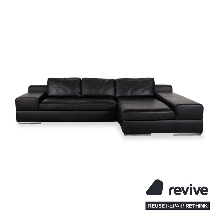 Ewald Schillig Leder Ecksofa Schwarz Sofa Couch