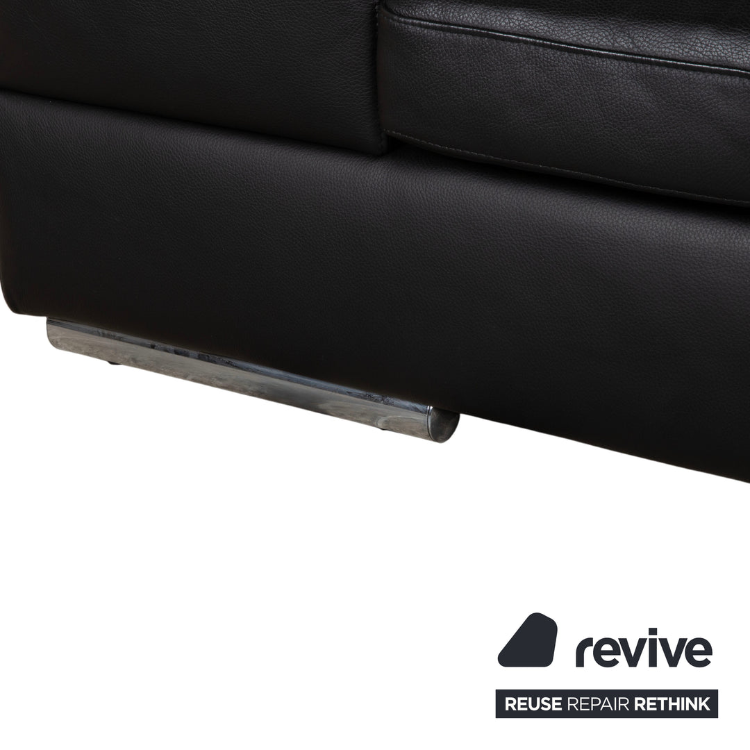 Ewald Schillig Leder Ecksofa Schwarz Sofa Couch