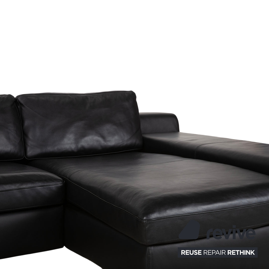 Ewald Schillig Leder Ecksofa Schwarz Sofa Couch