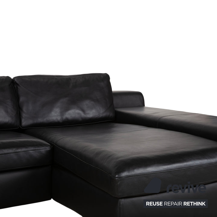 Ewald Schillig Leder Ecksofa Schwarz Sofa Couch