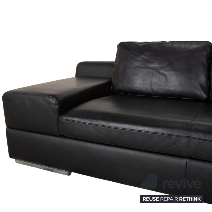 Ewald Schillig Leder Ecksofa Schwarz Sofa Couch