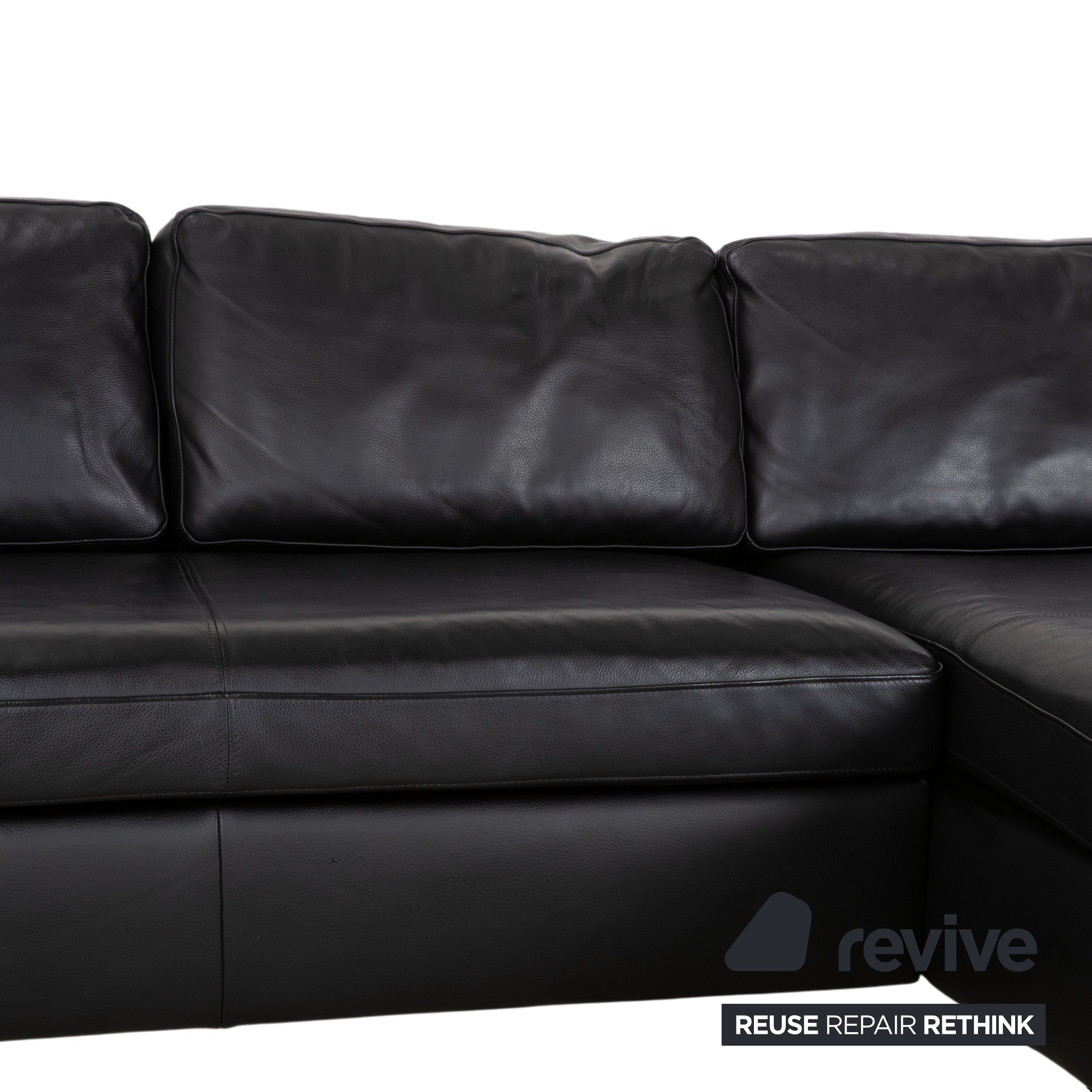 Ewald Schillig Leder Ecksofa Schwarz Sofa Couch