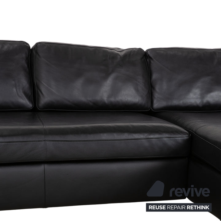 Ewald Schillig Leder Ecksofa Schwarz Sofa Couch