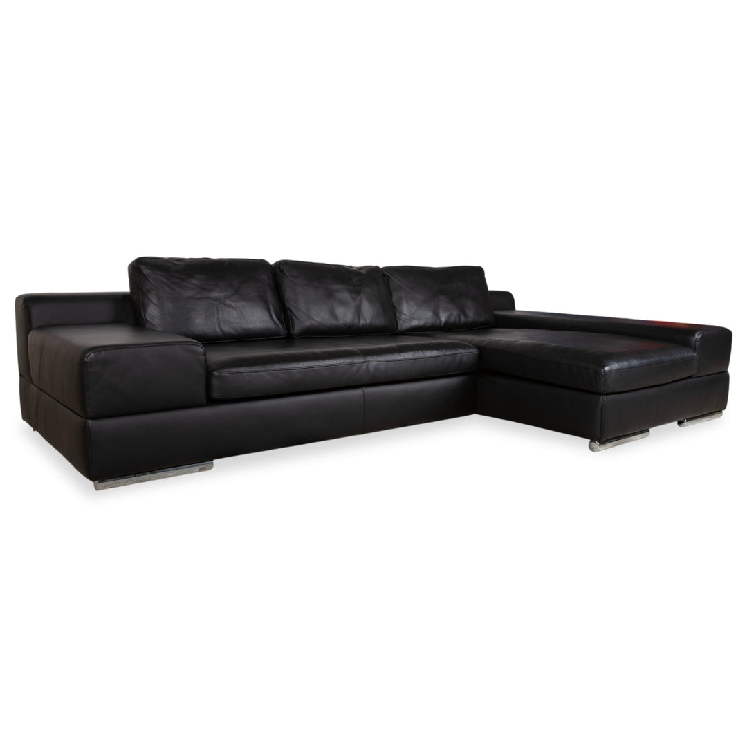 Ewald Schillig Leder Ecksofa Schwarz Sofa Couch