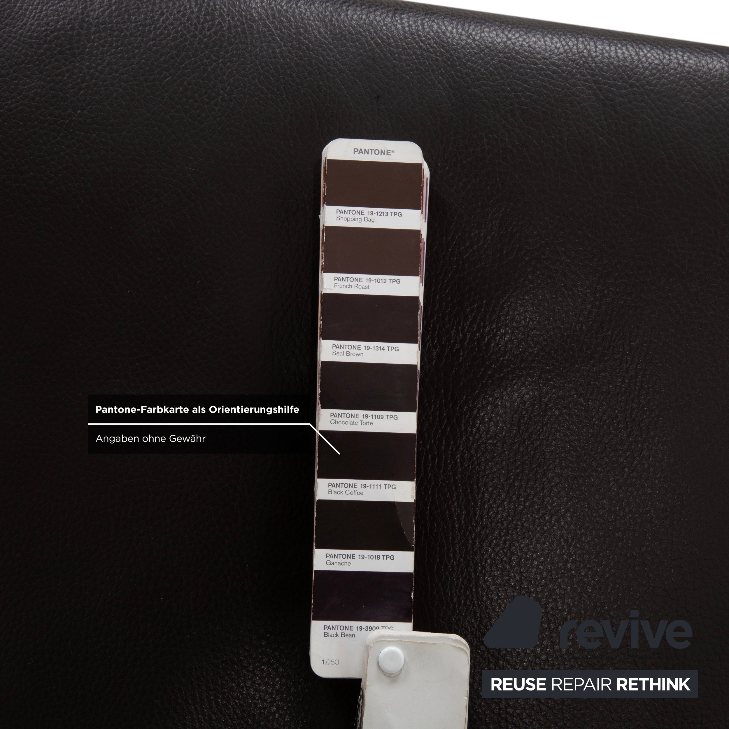 Ewald Schillig Leder Hocker Braun