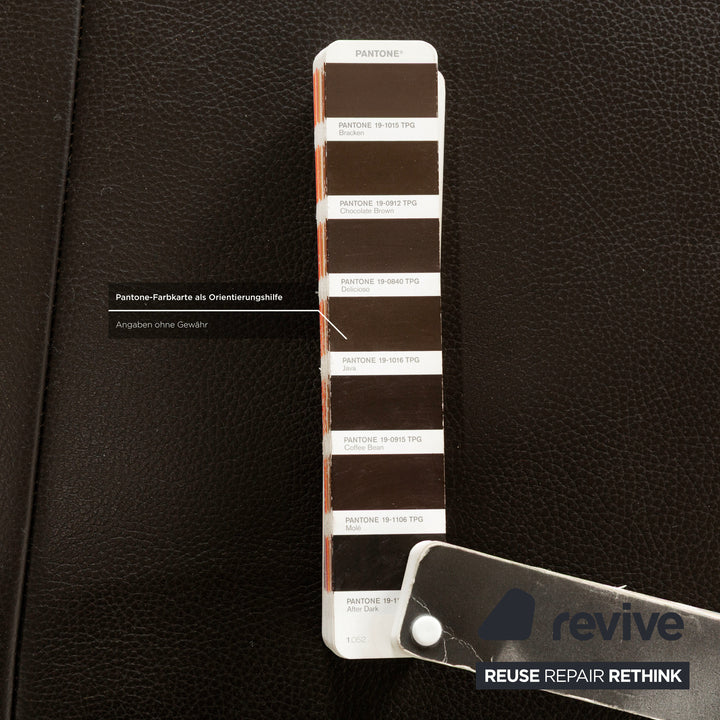 Ewald Schillig Leder Hocker Braun