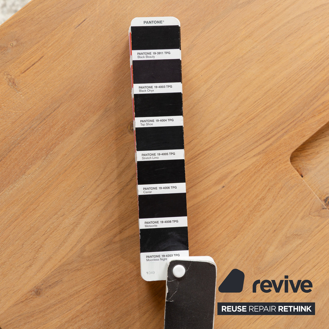 Ewald Schillig Leder Hocker Schwarz