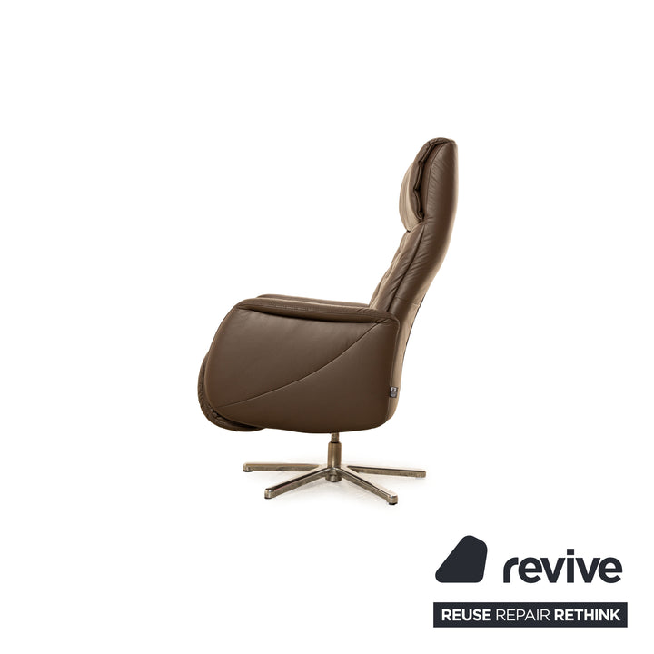 Ewald Schillig Leder Sessel Braun manuelle Funktion Relaxsessel