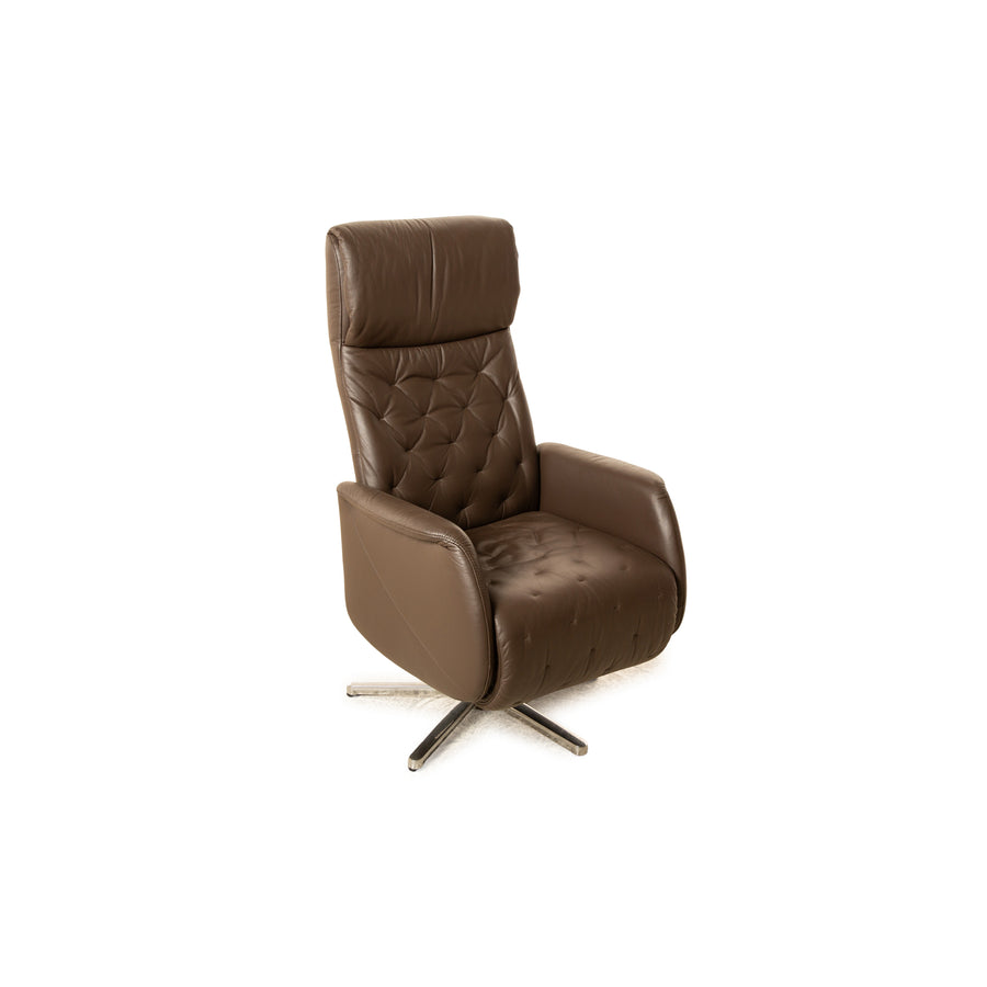 Ewald Schillig Leder Sessel Braun manuelle Funktion Relaxsessel