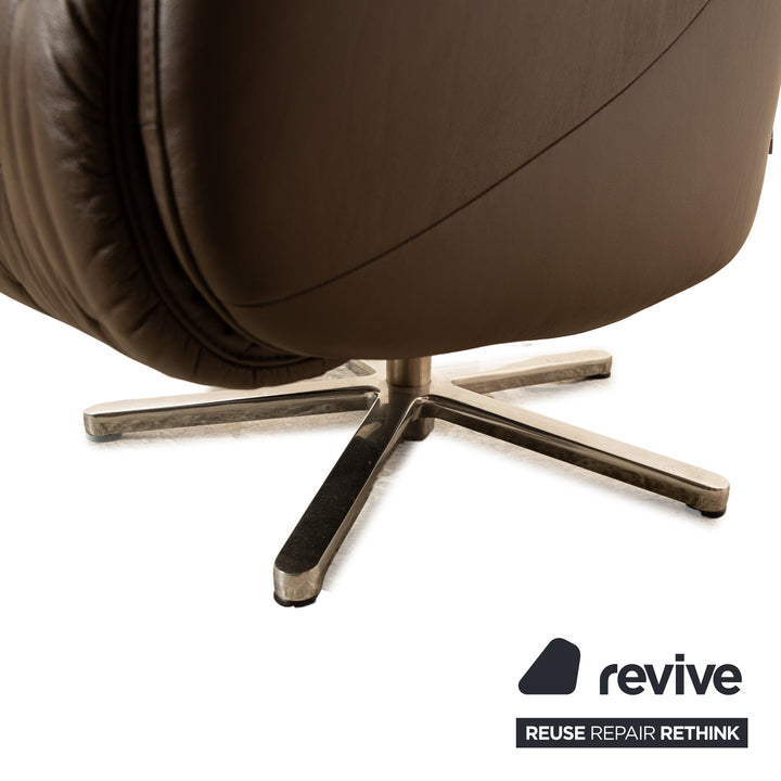 Ewald Schillig Leder Sessel Braun manuelle Funktion Relaxsessel
