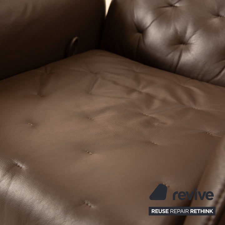 Ewald Schillig Leder Sessel Braun manuelle Funktion Relaxsessel