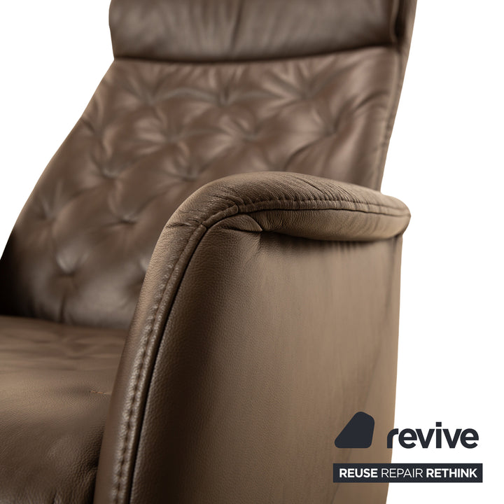Ewald Schillig Leder Sessel Braun manuelle Funktion Relaxsessel