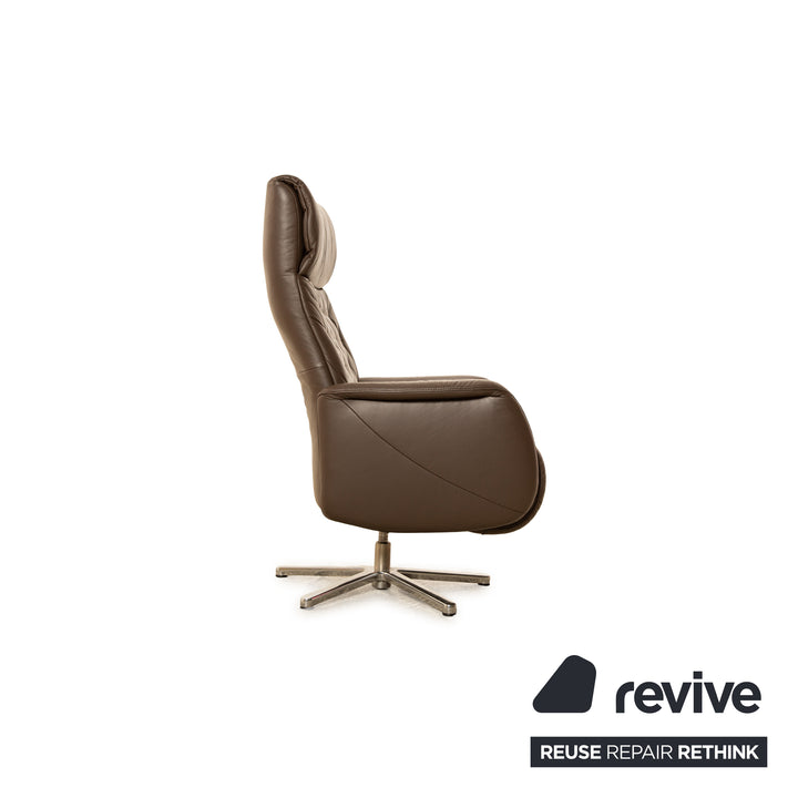 Ewald Schillig Leder Sessel Braun manuelle Funktion Relaxsessel