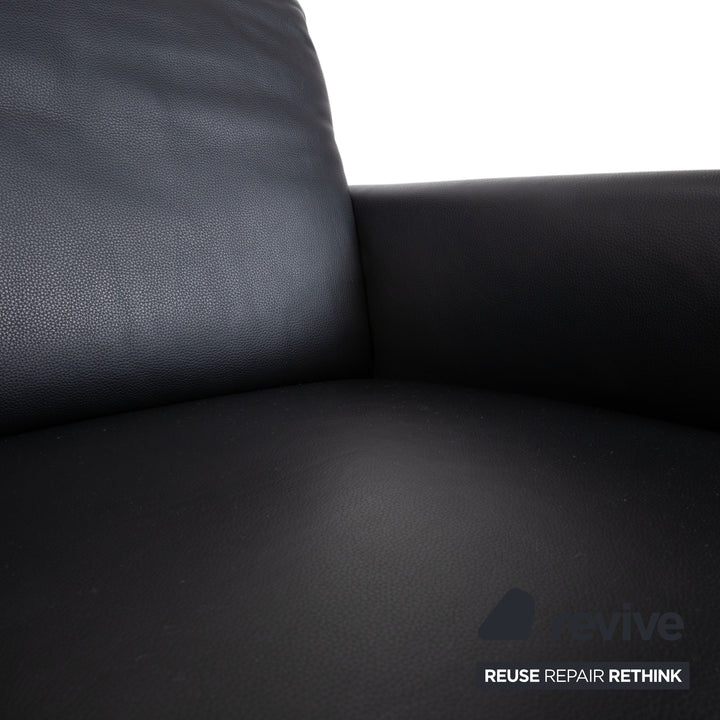Ewald Schillig Leder Sessel Schwarz