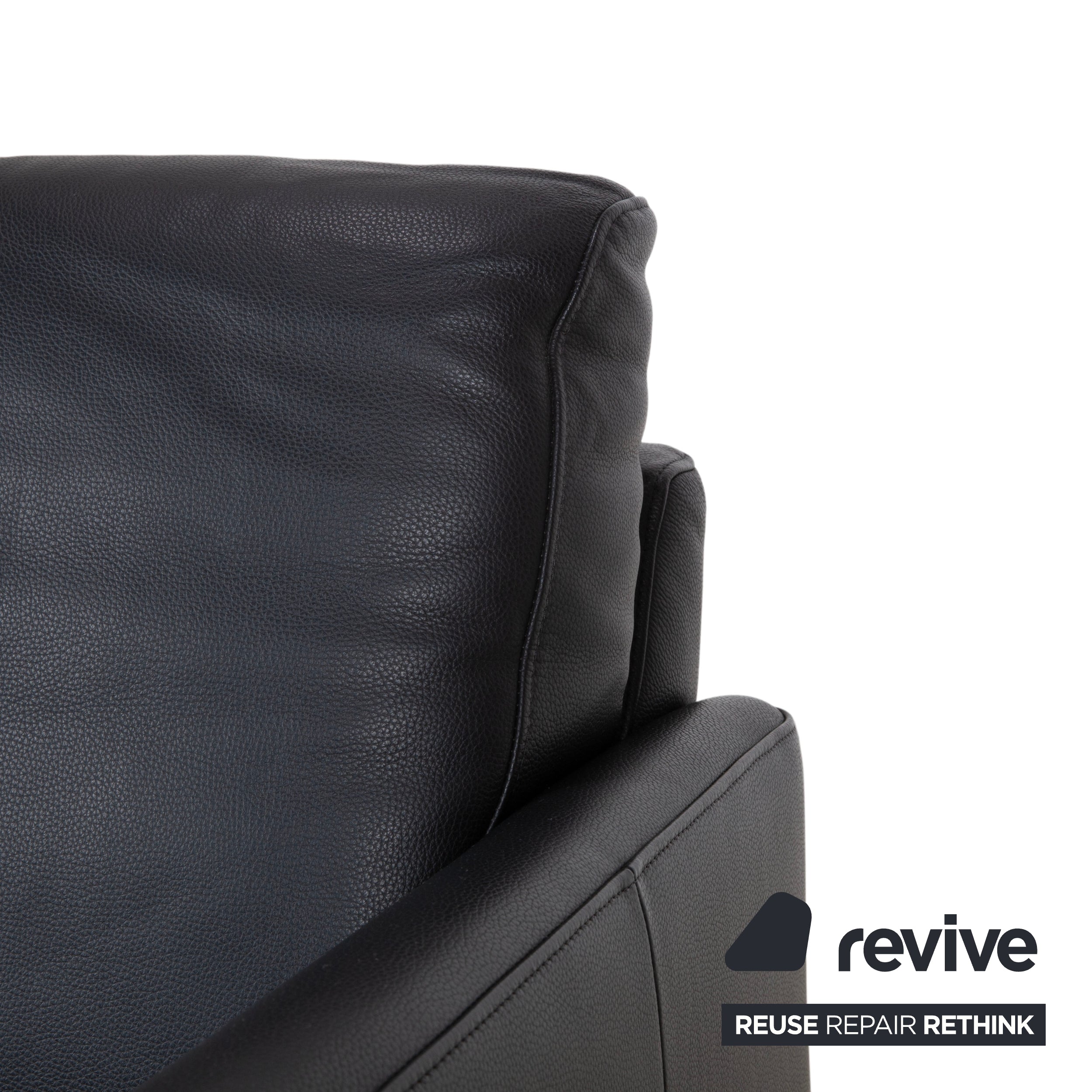 Ewald Schillig Leather Armchair Black