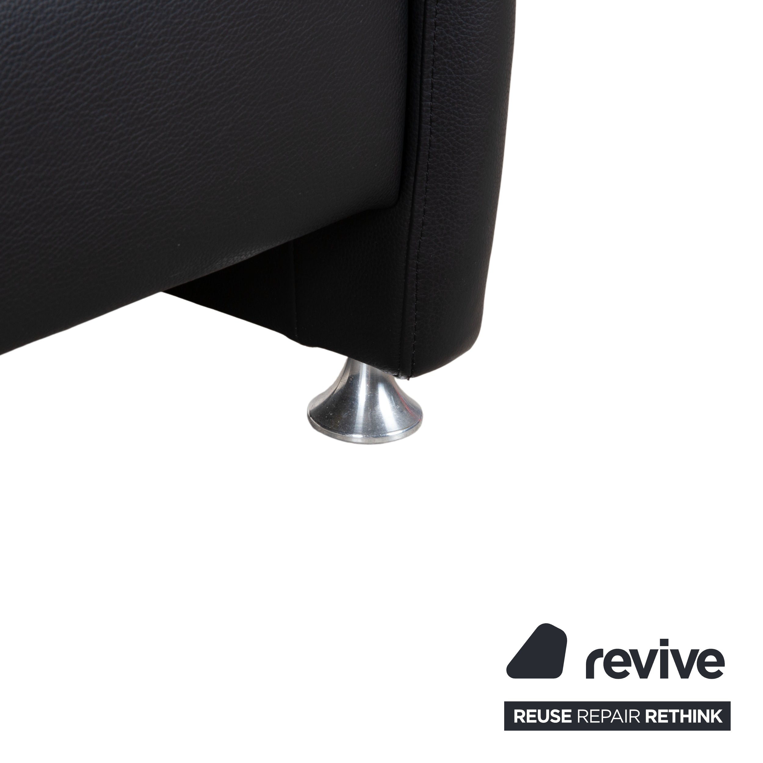 Ewald Schillig Leather Armchair Black