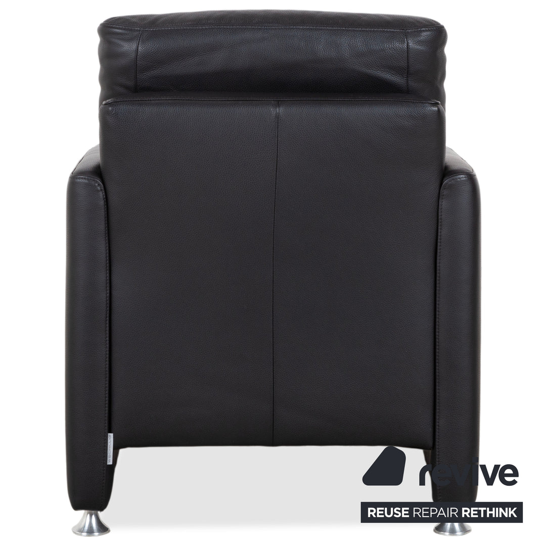 Ewald Schillig Leder Sessel Schwarz