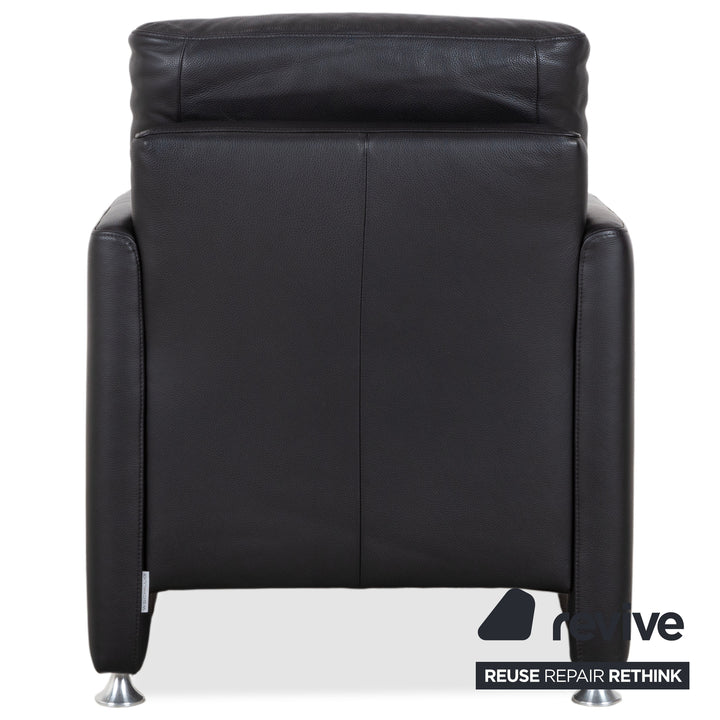 Ewald Schillig Leder Sessel Schwarz