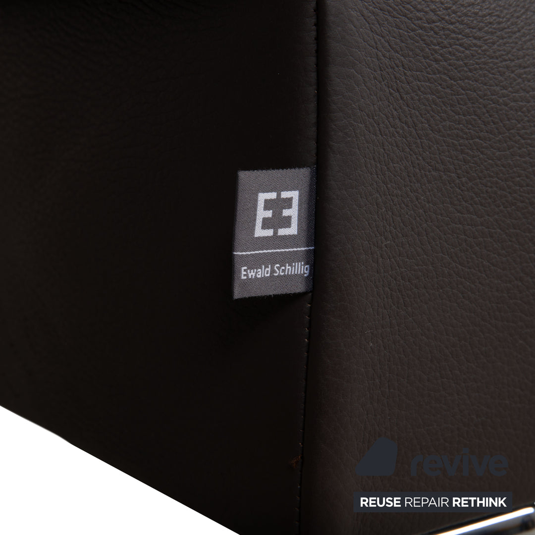 Ewald Schillig Leder Sofa Dunkelbraun Sofa Couch