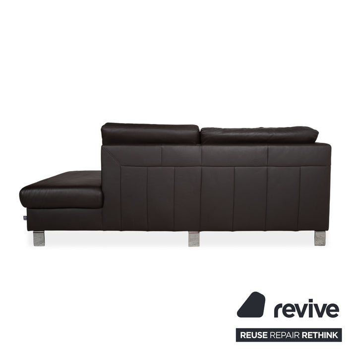 Ewald Schillig Leder Sofa Dunkelbraun Sofa Couch