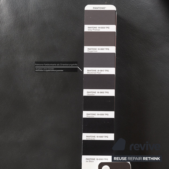 Ewald Schillig Leather Two Seater Grey Electric Function Sofa Couch