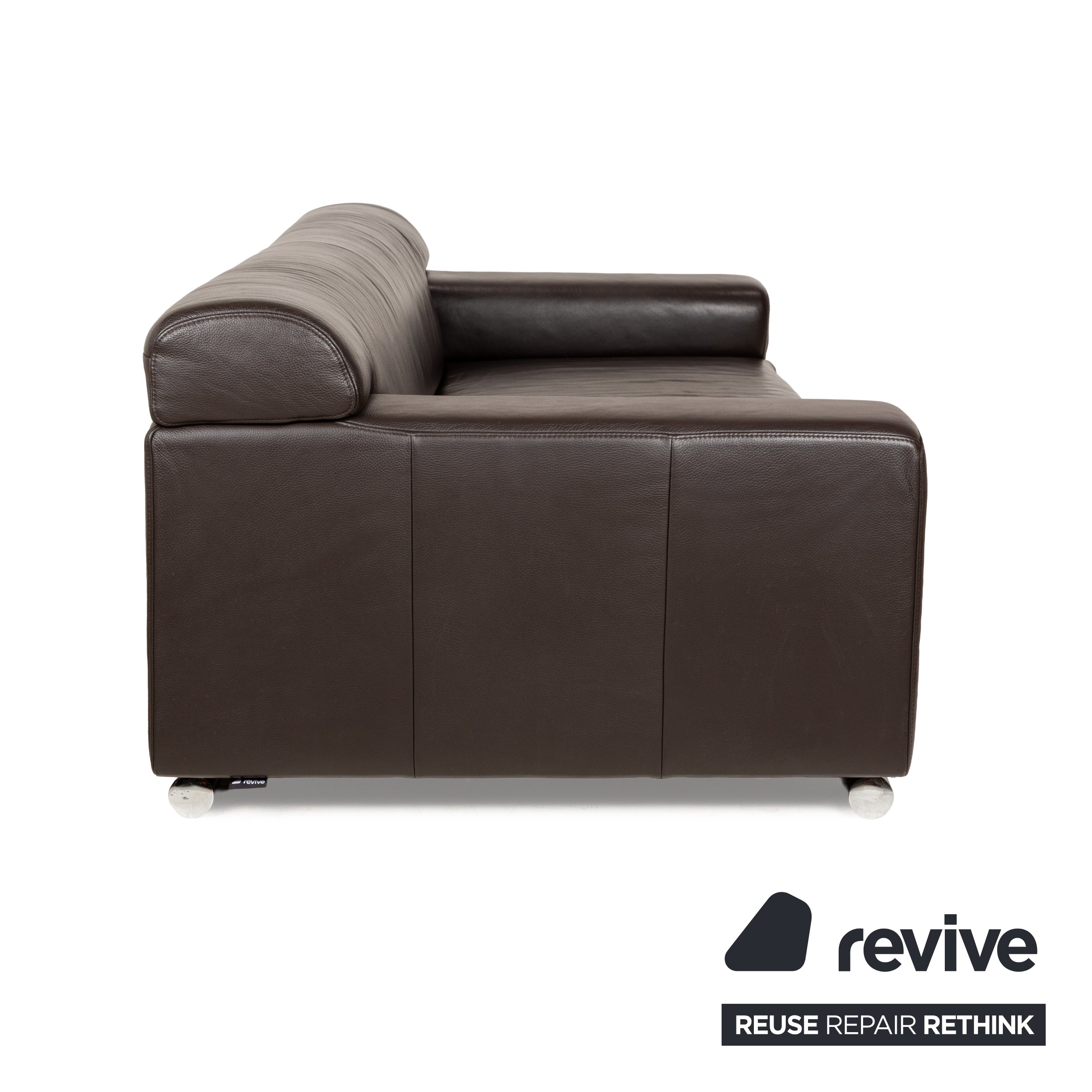 Ewald Schillig Loft Leder Dreisitzer Braun Sofa Couch