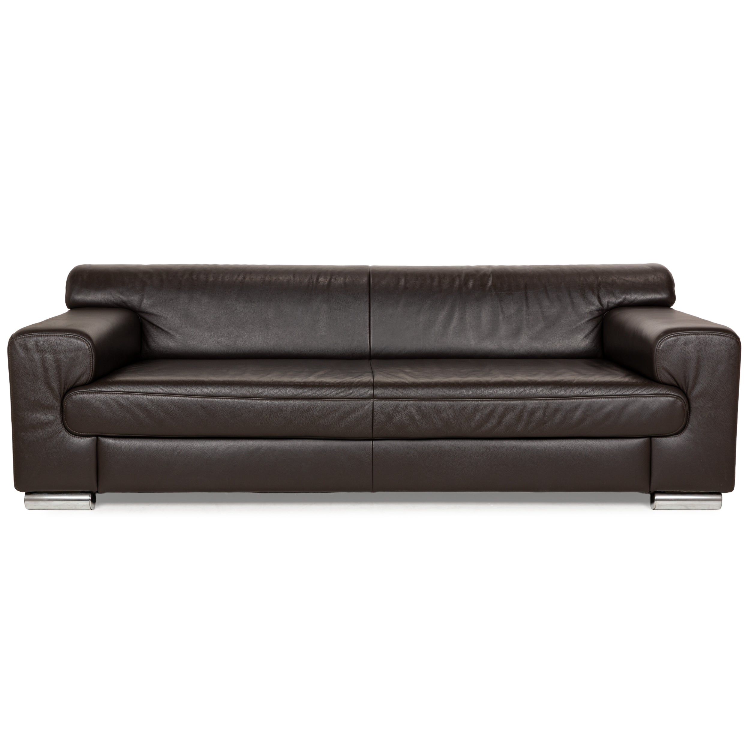 Ewald Schillig Loft Leder Dreisitzer Braun Sofa Couch