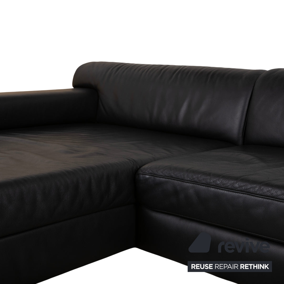Ewald Schillig Loft Leder Ecksofa Schwarz Sofa Couch
