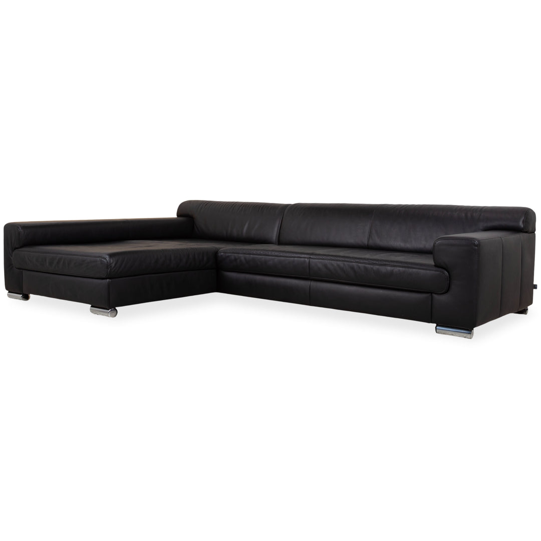 Ewald Schillig Loft Leder Ecksofa Schwarz Sofa Couch