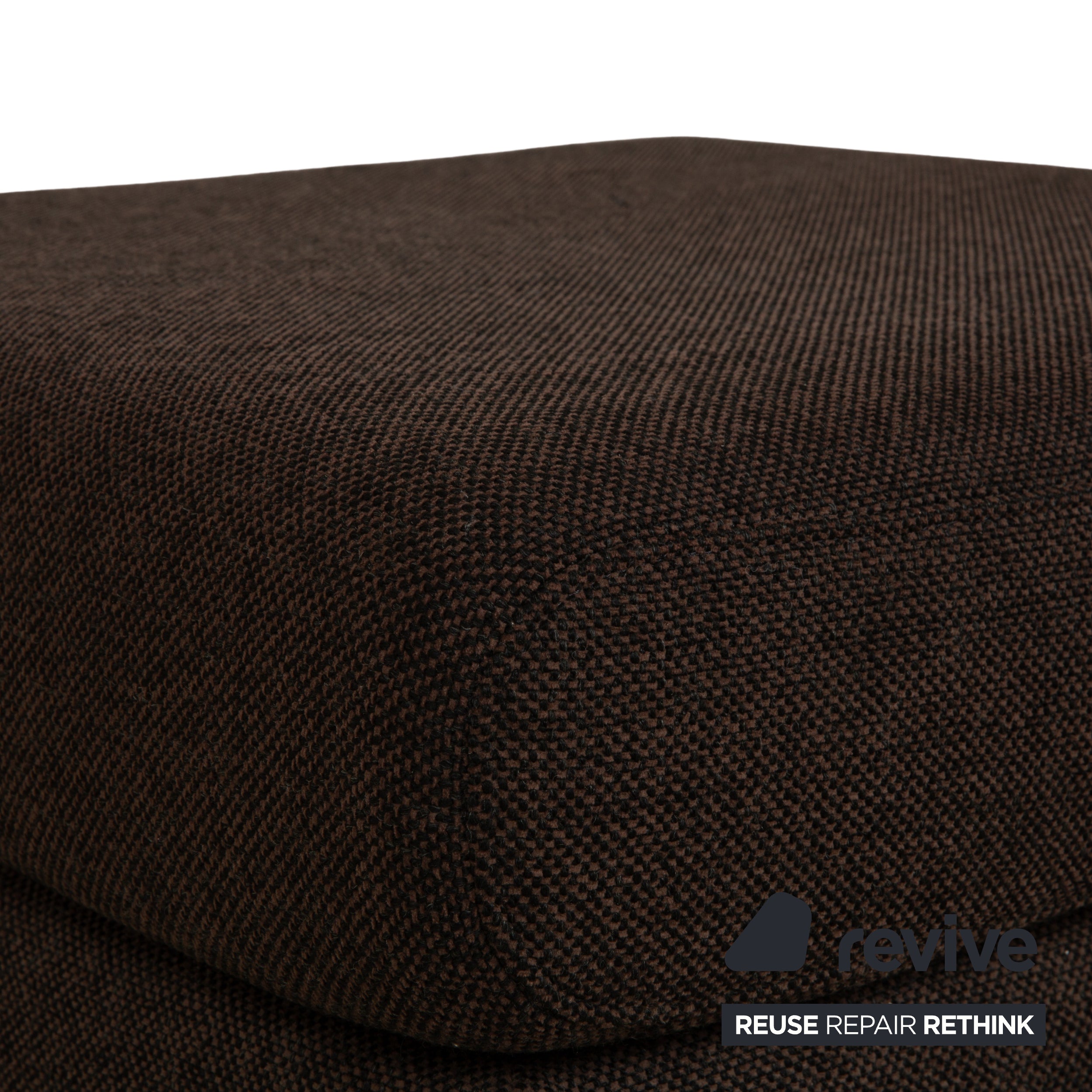 Tabouret Loft en tissu gris marron Ewald Schillig