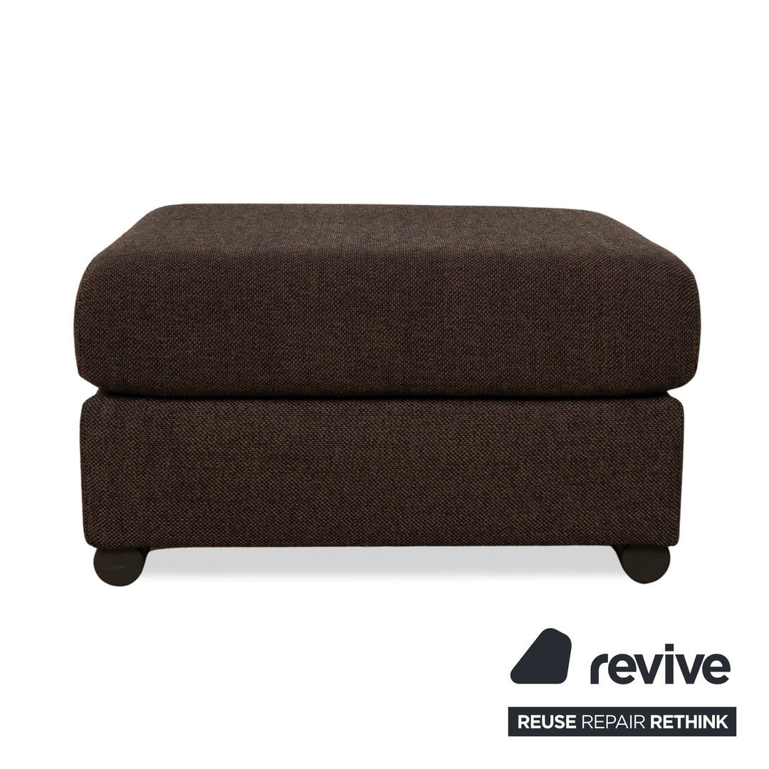 Ewald Schillig Loft Stoff Hocker	Grau Braun