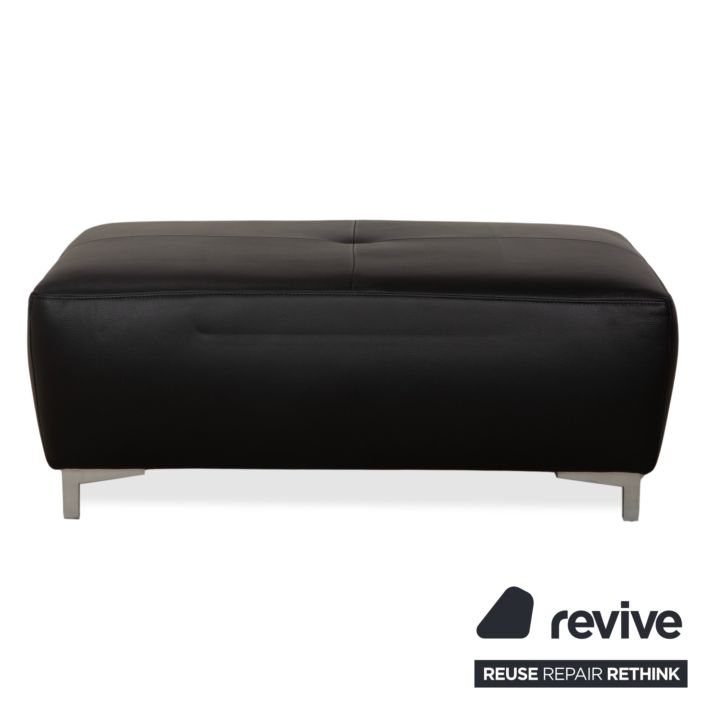 Canapé d'angle en cuir Ewald Schillig Mega, pouf noir, manuel d'utilisation