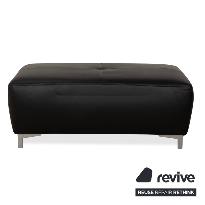 Canapé d'angle en cuir Ewald Schillig Mega, pouf noir, manuel d'utilisation