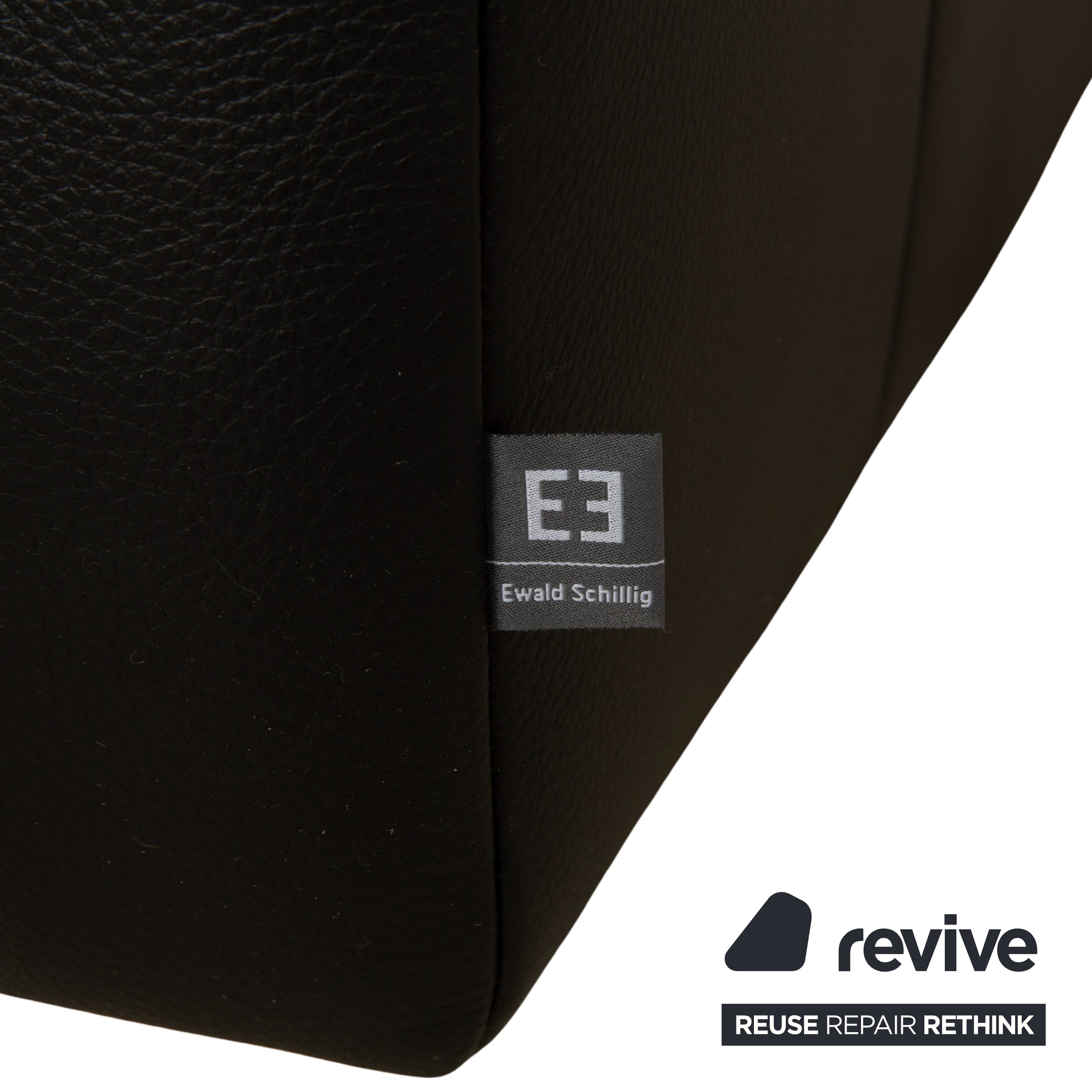 Canapé d'angle en cuir Ewald Schillig Mega, pouf noir, manuel d'utilisation