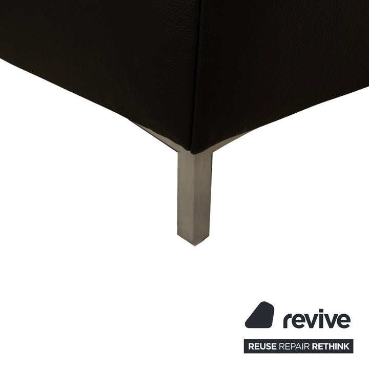 Canapé d'angle en cuir noir Ewald Schillig Mega, manuel d'utilisation