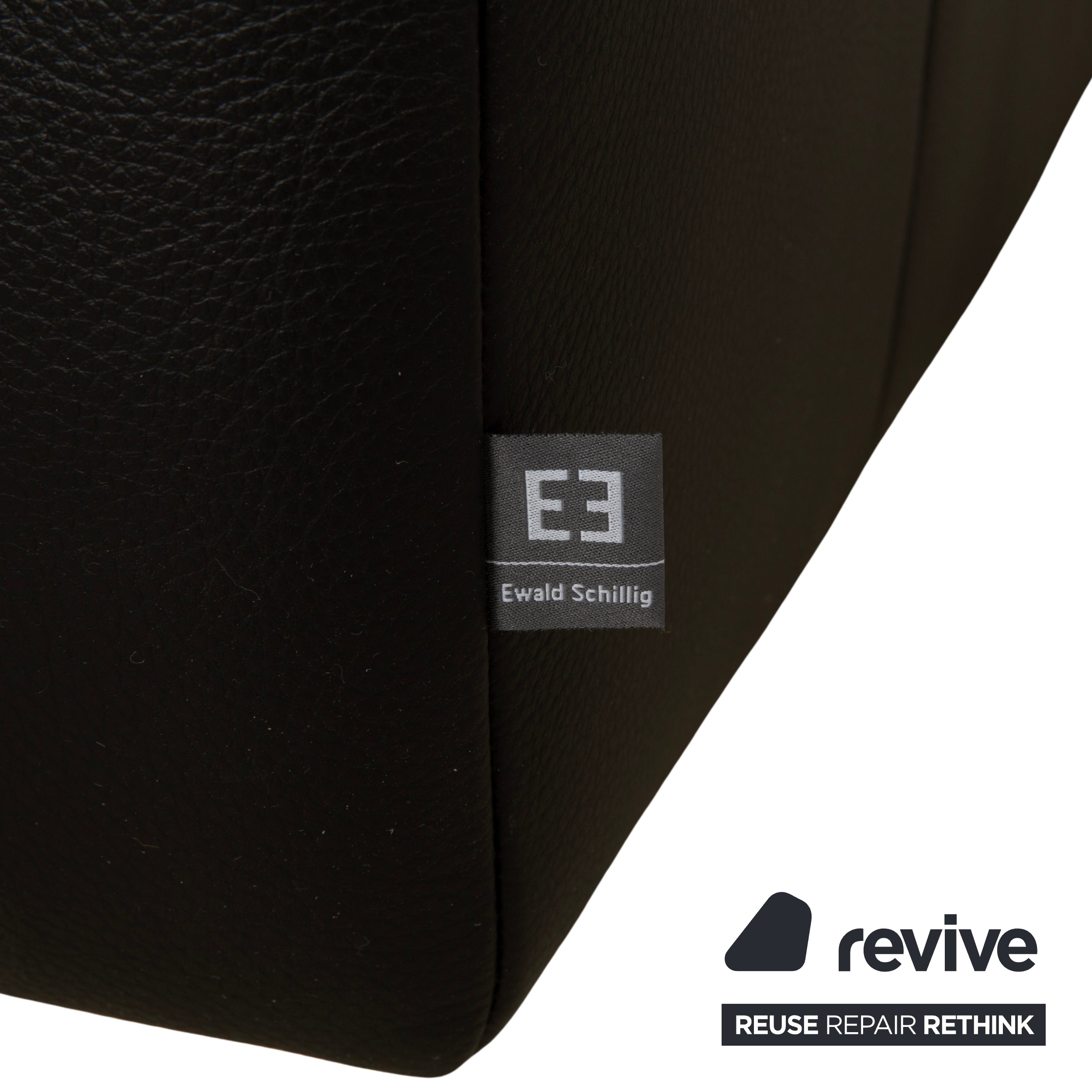 Ewald Schillig Mega Leder Ecksofa Schwarz Sofa Couch manuelle Funktion