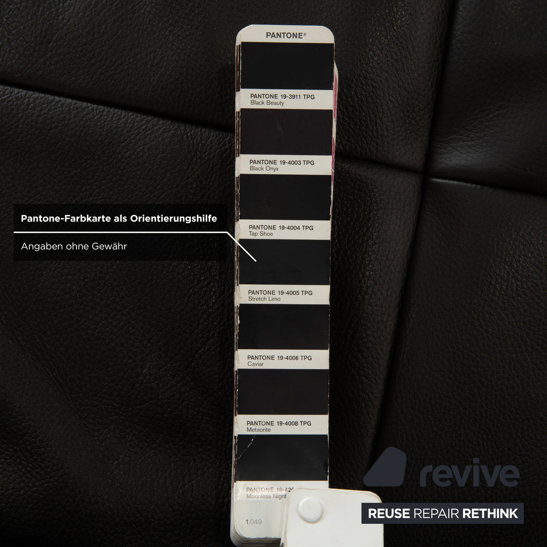 Canapé d'angle en cuir noir Ewald Schillig Mega, manuel d'utilisation