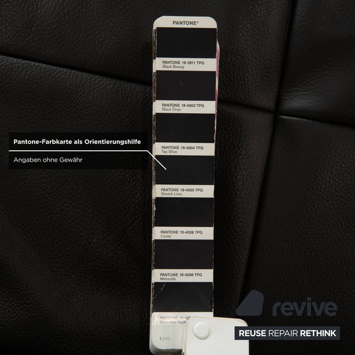 Canapé d'angle en cuir noir Ewald Schillig Mega, manuel d'utilisation