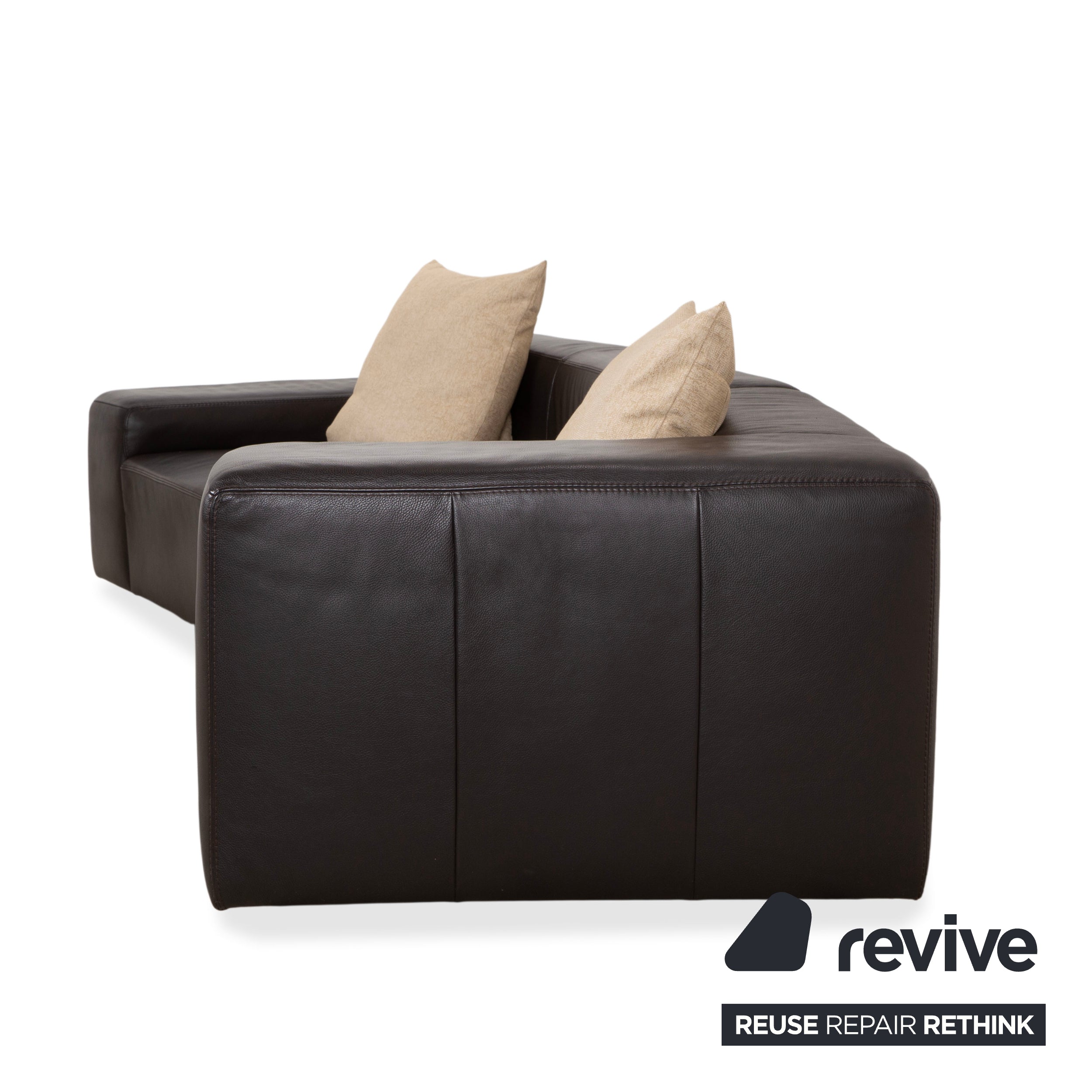 Ewald Schillig Quantum Leder Viersitzer Braun Espresso