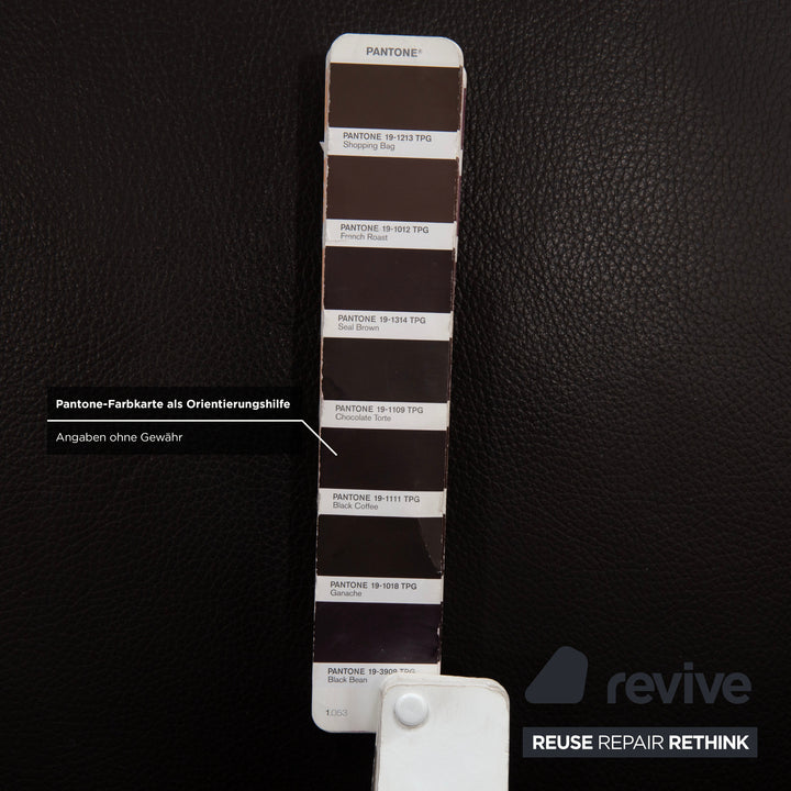 Ewald Schillig Quantum Leder Viersitzer Braun Espresso