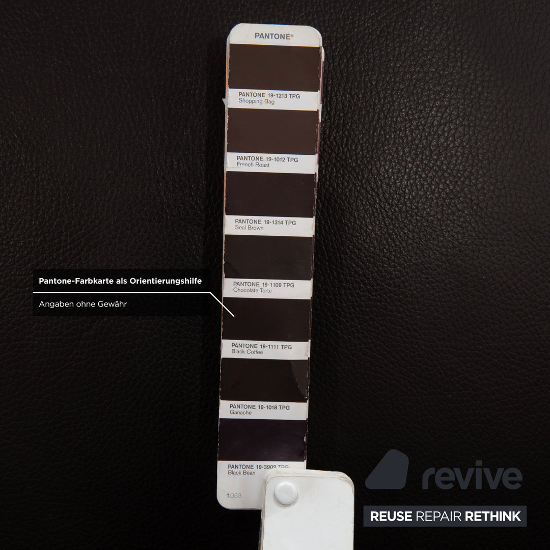 Ewald Schillig Quantum Leder Viersitzer Braun Espresso