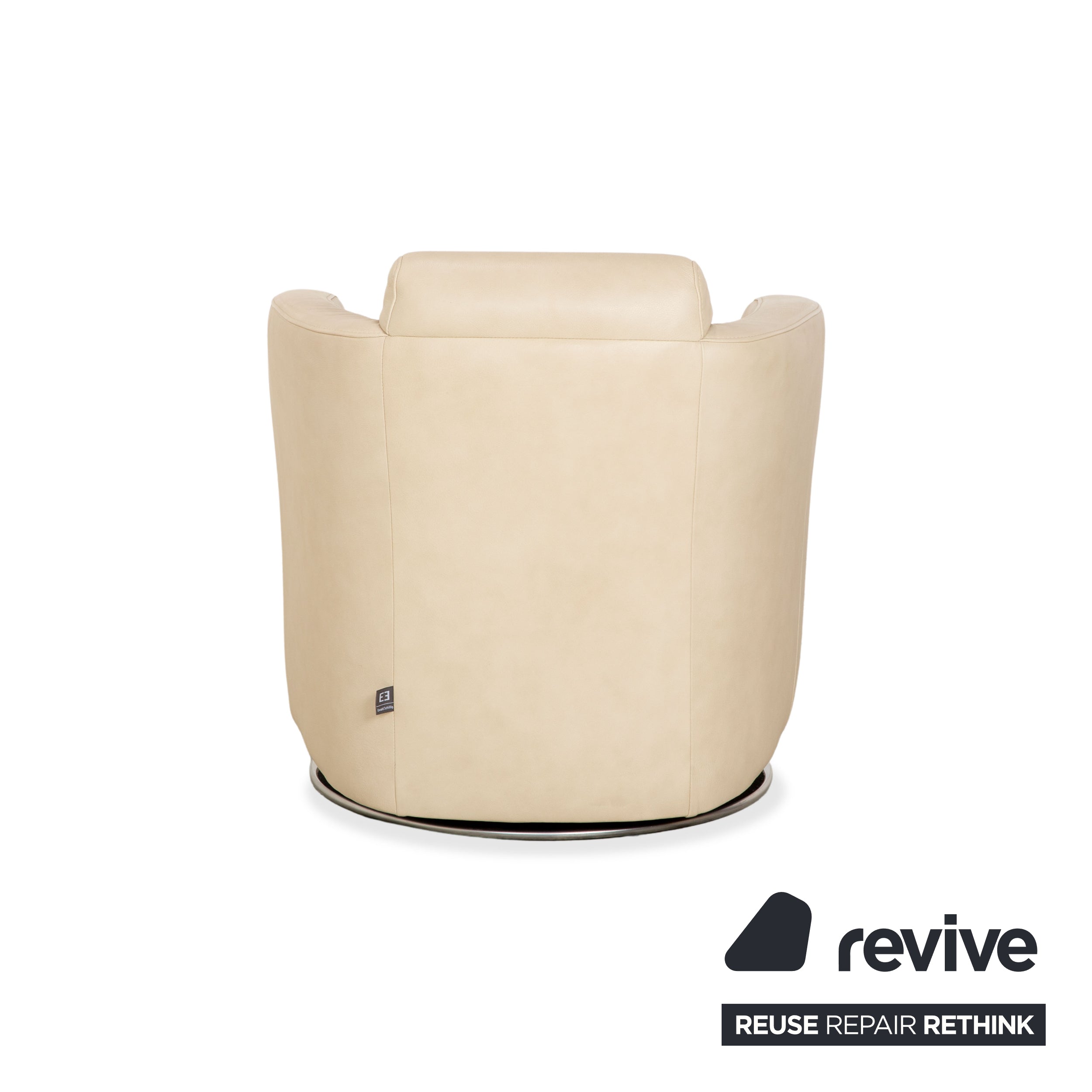Ewald Schillig Sam 2x Leder Sessel Creme Beige Drehfunktion