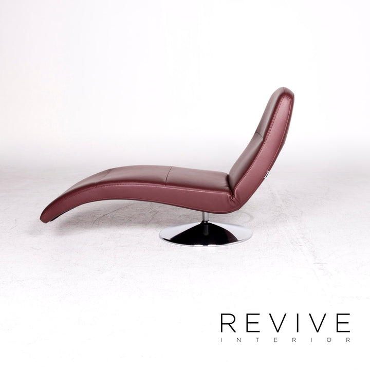Ewald Schillig Silence Chaise longue design Rouge Fonction Relax #8404